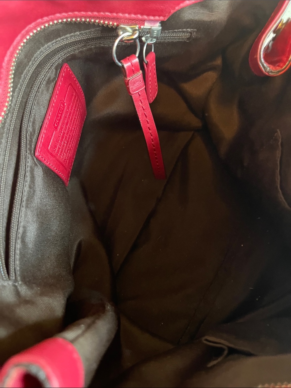 EUC Vintage Coach SoHo Red Leather Shoulder Bag - Picture 11 of 12